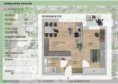 2 pokoje, mieszkanie 47,81 m², piętro 3, oferta nr 2/M18, Osiedle Wieniawskiego - etap V, Rzeszów, Słocina, ul. Wieniawskiego