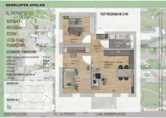 3 pokoje, mieszkanie 49,45 m², piętro 1, oferta nr 2/M5, Osiedle Wieniawskiego - etap V, Rzeszów, Słocina, ul. Wieniawskiego