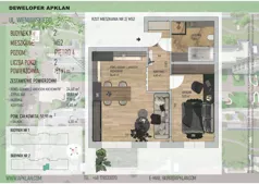 2 pokoje, mieszkanie 51,91 m², piętro 4, oferta nr 2/M52, Osiedle Wieniawskiego - etap V, Rzeszów, Słocina, ul. Wieniawskiego