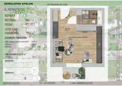 1 pokój, mieszkanie 25,39 m², piętro 1, oferta nr 2/M66, Osiedle Wieniawskiego - etap V, Rzeszów, Słocina, ul. Wieniawskiego