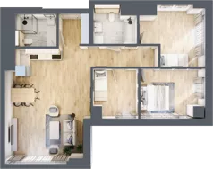 4 pokoje, apartament 82,81 m², piętro 20, oferta nr W117, Olszynki Park, Rzeszów, Śródmieście, ul. Szopena