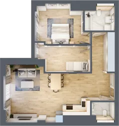 3 pokoje, mieszkanie 71,38 m², piętro 22, oferta nr W133, Olszynki Park, Rzeszów, Śródmieście, ul. Szopena