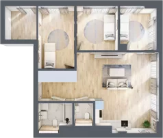 4 pokoje, apartament 78,67 m², piętro 23, oferta nr W135, Olszynki Park, Rzeszów, Śródmieście, ul. Szopena