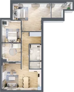 4 pokoje, apartament 100,63 m², piętro 30, oferta nr W173, Olszynki Park, Rzeszów, Śródmieście, ul. Szopena