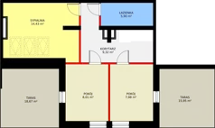 4 pokoje, mieszkanie 84,38 m², piętro 2, oferta nr I/2/16, Natura Park, Łódź, Widzew, Dolina Łódki, ul. Listopadowa
