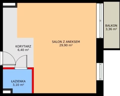 3 pokoje, mieszkanie 65,90 m², piętro 2, oferta nr I/2/19, Natura Park, Łódź, Widzew, Dolina Łódki, ul. Listopadowa