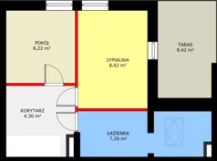 3 pokoje, mieszkanie 65,33 m², piętro 2, oferta nr I/2/21, Natura Park, Łódź, Widzew, Dolina Łódki, ul. Listopadowa