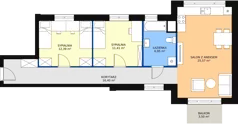 3 pokoje, mieszkanie 72,50 m², piętro 1, oferta nr B-1-10, Rezydencja Góra Kalwaria, Góra Kalwaria, Moczydłów, ul. Długa