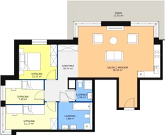 4 pokoje, mieszkanie 91,38 m², piętro 5, oferta nr B-5-48, Rezydencja Góra Kalwaria, Góra Kalwaria, Moczydłów, ul. Długa