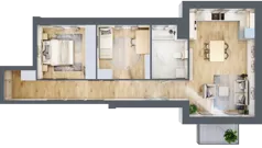 3 pokoje, mieszkanie 68,39 m², piętro 1, oferta nr 1_11, Rezydencja Góra Kalwaria Budynek C, Góra Kalwaria, Moczydłów, ul. Długa