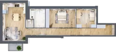 3 pokoje, mieszkanie 82,84 m², piętro 1, oferta nr 1_20, Rezydencja Góra Kalwaria Budynek C, Góra Kalwaria, Moczydłów, ul. Długa