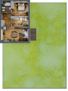 3 pokoje, mieszkanie 57,10 m², parter, oferta nr 0/4, Rezydencja Góra Kalwaria Budynek D, Góra Kalwaria, Moczydłów, ul. Długa