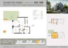 3 pokoje, mieszkanie 55,24 m², parter, oferta nr 1B-M1, Szarotki Park, Kraków, Prądnik Biały, Bronowice Wielkie, ul. Szarotki 27