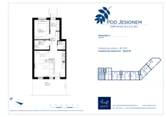 Dom 49,71 m², oferta nr 1A, Szeregowiec pod Jesionem, Kołobrzeg, Osiedle Nr 3, ul. Obozowa