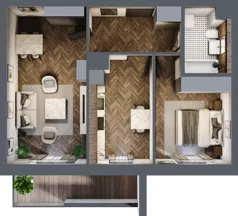 3 pokoje, mieszkanie 54,08 m², parter, oferta nr 2-18, Sokola, Olsztyn, Gutkowo, ul. Sokola