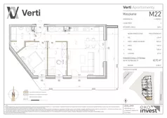 3 pokoje, mieszkanie 62,92 m², piętro 2, oferta nr M22, Apartamenty Verti, Radom, Ustronie, ul. Jana Pawła II / Wyścigowa