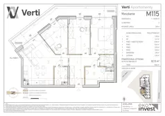 4 pokoje, mieszkanie 82,10 m², piętro 10, oferta nr M115, Apartamenty Verti, Radom, Ustronie, ul. Jana Pawła II / Wyścigowa