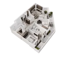 4 pokoje, mieszkanie 82,10 m², piętro 10, oferta nr M115, Apartamenty Verti, Radom, Ustronie, ul. Jana Pawła II / Wyścigowa