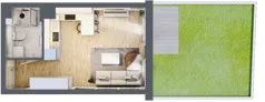1 pokój, mieszkanie 29,85 m², piętro 2, oferta nr 58, Apartamenty Horizon II etap, Radom, Akademickie, ul. Kazimierza Pułaskiego / Akademicka