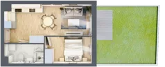 2 pokoje, mieszkanie 33,85 m², piętro 1, oferta nr 47, Apartamenty Horizon II etap, Radom, Akademickie, ul. Kazimierza Pułaskiego / Akademicka