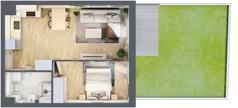 2 pokoje, mieszkanie 38,33 m², piętro 1, oferta nr 53, Apartamenty Horizon II etap, Radom, Akademickie, ul. Kazimierza Pułaskiego / Akademicka