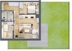 3 pokoje, mieszkanie 48,90 m², parter, oferta nr 40, Apartamenty Horizon II etap, Radom, Akademickie, ul. Kazimierza Pułaskiego / Akademicka