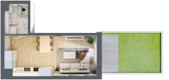 1 pokój, mieszkanie 26,92 m², piętro 3, oferta nr 74, Apartamenty Horizon II etap, Radom, Akademickie, ul. Kazimierza Pułaskiego / Akademicka