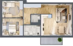 3 pokoje, apartament 68,81 m², piętro 2, oferta nr M9, Apartamenty Świt, Warszawa, Bielany, Chomiczówka, ul. Renesansowa