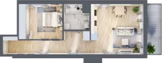 2 pokoje, apartament 50,00 m², piętro 4, oferta nr M24, Apartamenty Świt, Warszawa, Bielany, Chomiczówka, ul. Renesansowa