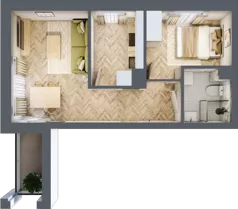 2 pokoje, mieszkanie 36,50 m², piętro 1, oferta nr 5, Alta Novum, Bydgoszcz, Stary Fordon, ul. Altanowa 22