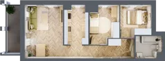 3 pokoje, mieszkanie 58,03 m², parter, oferta nr 18, Alta Novum, Bydgoszcz, Stary Fordon, ul. Altanowa 22