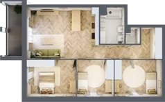 4 pokoje, mieszkanie 80,85 m², parter, oferta nr 17, Alta Novum, Bydgoszcz, Stary Fordon, ul. Altanowa 22