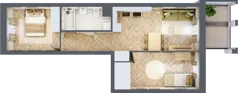 3 pokoje, mieszkanie 52,25 m², piętro 1, oferta nr 19, Alta Novum, Bydgoszcz, Stary Fordon, ul. Altanowa 22