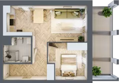 2 pokoje, mieszkanie 40,01 m², parter, oferta nr 2, Alta Novum, Bydgoszcz, Stary Fordon, ul. Altanowa 22