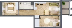 3 pokoje, mieszkanie 52,25 m², piętro 2, oferta nr 24, Alta Novum, Bydgoszcz, Stary Fordon, ul. Altanowa 22
