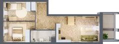 3 pokoje, mieszkanie 55,57 m², piętro 1, oferta nr 8, Alta Novum, Bydgoszcz, Stary Fordon, ul. Altanowa 22