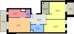 3 pokoje, mieszkanie 73,02 m², piętro 5, oferta nr M34, Nałęczowska - etap I, Lublin, Szerokie, ul. Nałęczowska 67
