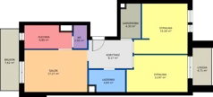 3 pokoje, mieszkanie 72,98 m², piętro 3, oferta nr M28, Nałęczowska - etap I, Lublin, Szerokie, ul. Nałęczowska 67