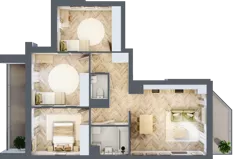 4 pokoje, mieszkanie 72,64 m², piętro 2, oferta nr M137, Nałęczowska - etap II, Lublin, Szerokie, ul. Nałęczowska 67