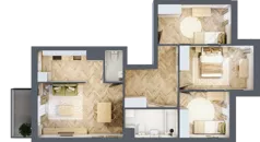 4 pokoje, mieszkanie 73,65 m², parter, oferta nr M148, Nałęczowska - etap II, Lublin, Szerokie, ul. Nałęczowska 67