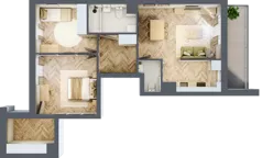 3 pokoje, mieszkanie 65,16 m², piętro 5, oferta nr M125, Nałęczowska - etap II, Lublin, Szerokie, ul. Nałęczowska 67