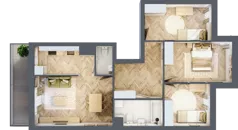4 pokoje, mieszkanie 73,89 m², piętro 1, oferta nr M150, Nałęczowska - etap II, Lublin, Szerokie, ul. Nałęczowska 67