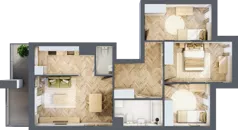 4 pokoje, mieszkanie 73,65 m², piętro 2, oferta nr M153, Nałęczowska - etap II, Lublin, Szerokie, ul. Nałęczowska 67