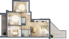 4 pokoje, mieszkanie 72,64 m², piętro 1, oferta nr M135, Nałęczowska - etap II, Lublin, Szerokie, ul. Nałęczowska 67