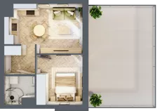 2 pokoje, mieszkanie 30,61 m², piętro 1, oferta nr M114, Nałęczowska - etap II, Lublin, Szerokie, ul. Nałęczowska 67