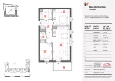 3 pokoje, mieszkanie 57,74 m², parter, oferta nr M194, Nałęczowska - etap III, Lublin, Szerokie, ul. Nałęczowska 67