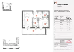 2 pokoje, mieszkanie 38,92 m², piętro 1, oferta nr M228, Nałęczowska - etap III, Lublin, Szerokie, ul. Nałęczowska 67