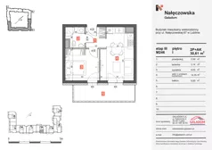 2 pokoje, mieszkanie 30,61 m², piętro 1, oferta nr M246, Nałęczowska - etap III, Lublin, Szerokie, ul. Nałęczowska 67