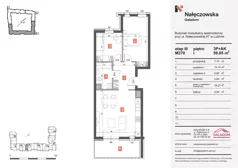 3 pokoje, mieszkanie 59,05 m², piętro 1, oferta nr M270, Nałęczowska - etap III, Lublin, Szerokie, ul. Nałęczowska 67