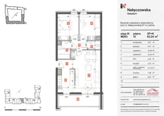 3 pokoje, mieszkanie 62,24 m², piętro 6, oferta nr M283, Nałęczowska - etap III, Lublin, Szerokie, ul. Nałęczowska 67